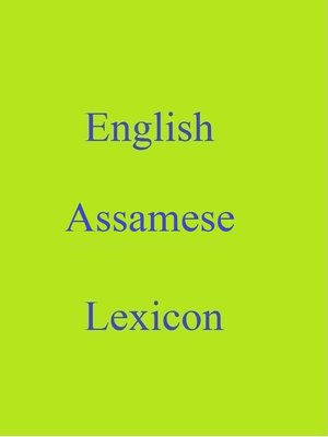 cover image of English Assamese Lexicon
